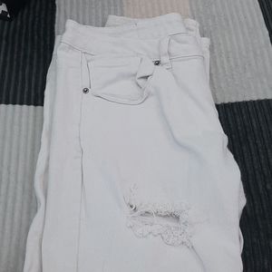 White ripped Jean's.